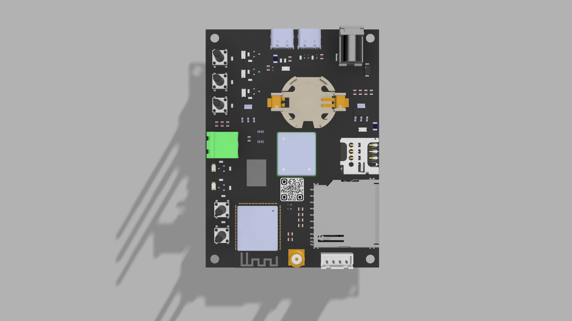 Industrial IoT Gateway PCB Close-up